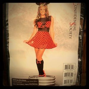 Confidential Society Miss Mouse 2pc Costume Medium
